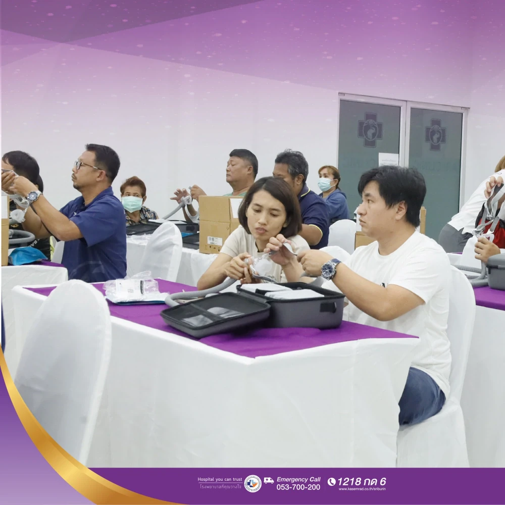 Kasemrad Hospital Sriburin Donates CPAP Machines to Social Security Patients with Sleep Apnea Free of Charge