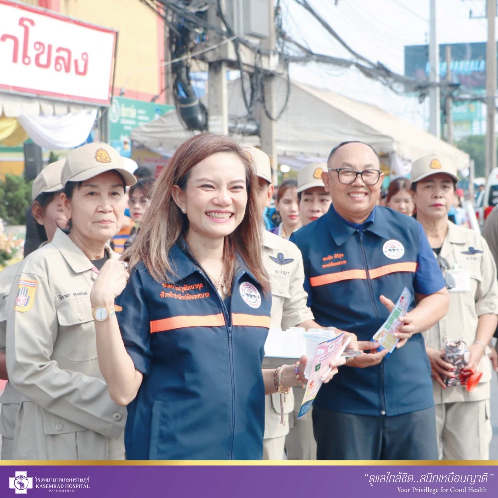 Kasemrad Hospital Pathumthani Joins Road Safety Campaign During Songkran Festival 2025