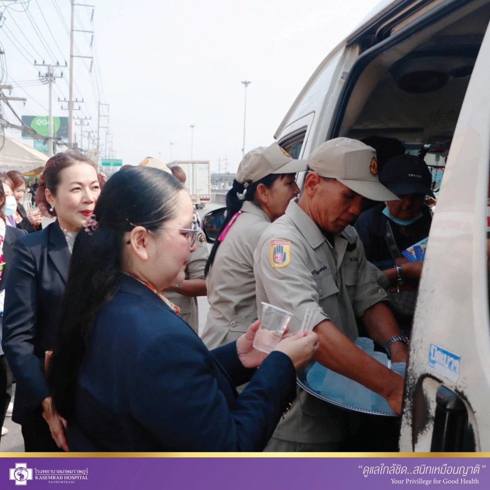 Kasemrad Hospital Pathumthani Joins Road Safety Campaign During Songkran Festival 2025