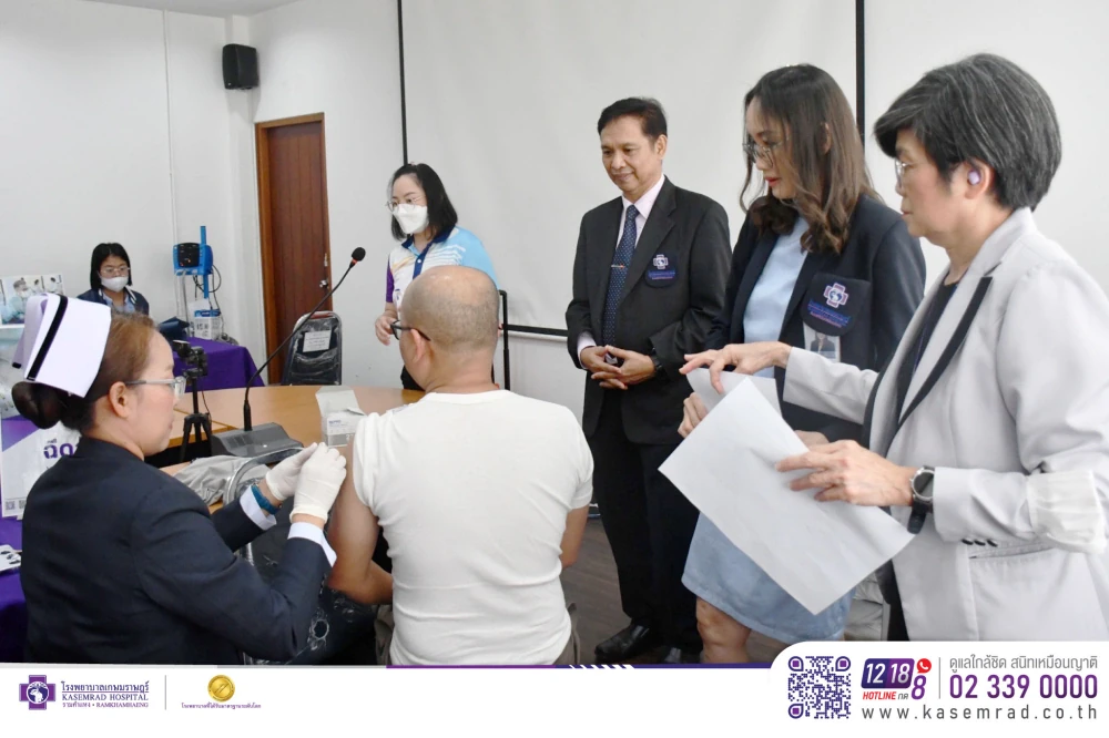 Kasemrad Hospital Ramkhamhaeng Provides Influenza Vaccinations to Bang Chan Police Officers