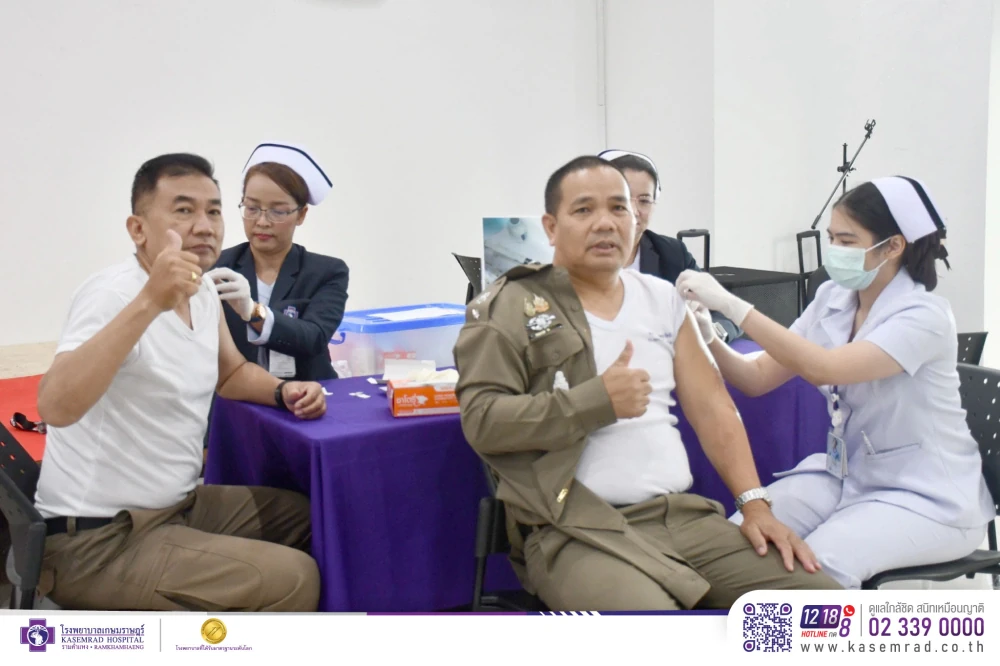 Kasemrad Hospital Ramkhamhaeng Provides Influenza Vaccinations to Hua Mak Police Officers