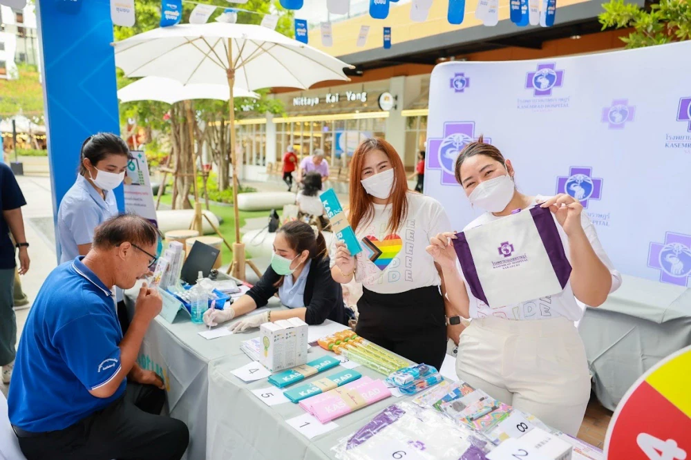 Kasemrad Hospital Saraburi Joins “CP Axtra – Side by Side with Thai Society: Lotus Community Happiness Zone” Event