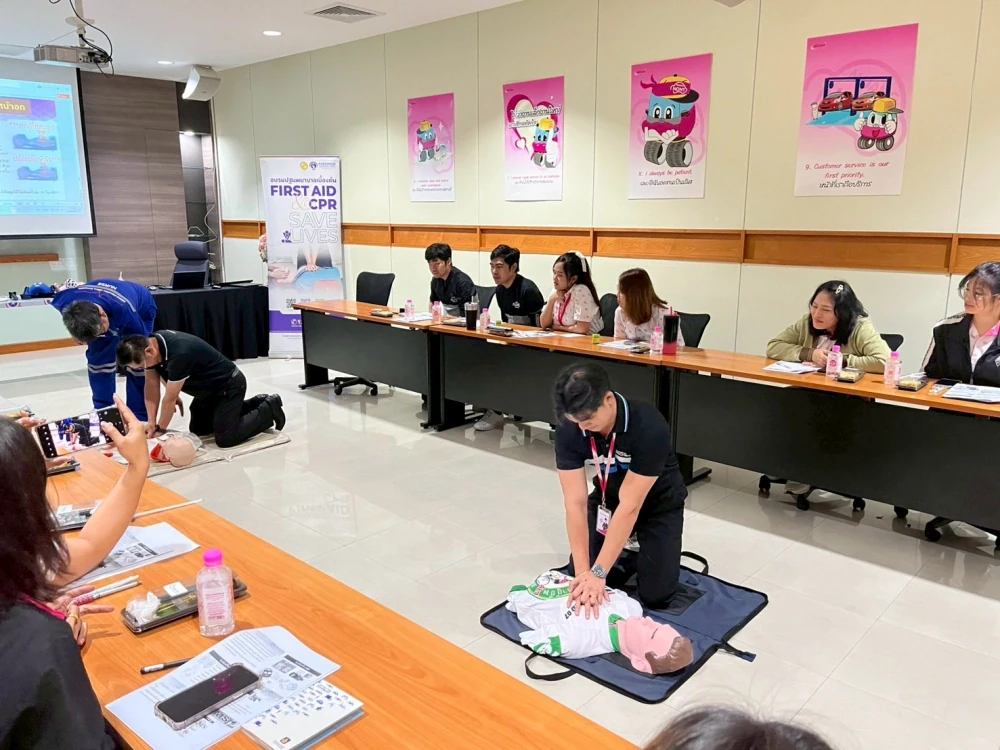 Kasemrad International Hospital Rattanatibeth Conducts “First Aid and Basic CPR” Training for Toyota Muangnont Co., Ltd.