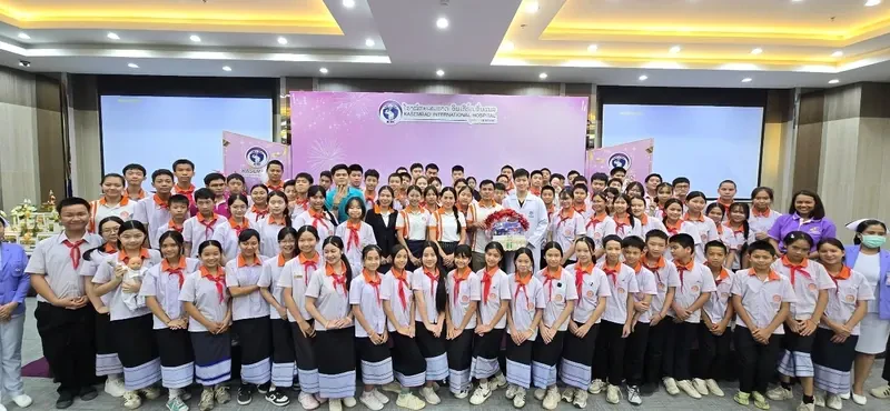 Kasemrad International Hospital Vientiane welcomed students to visit and promote health learning from a young age